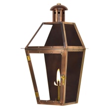 Arcadia Copper 18" Tall Natural Gas Outdoor Wall Sconce