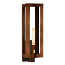 Aurora 2 Light Copper 28" Tall Electric Outdoor Wall Sconce
