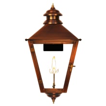 Adam Street Copper 19" Tall Natural Gas Outdoor Wall Sconce