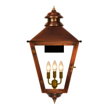 Adams Street 3 Light 32" Tall Outdoor Wall Sconce