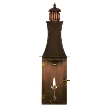 Churchill 28" Tall Flush Mount Outdoor Gas Wall Sconce