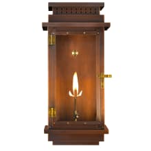 Contempo Copper 19" Tall Natural Gas Outdoor Wall Sconce