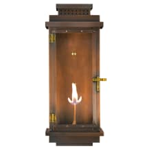 Contempo 31" Tall Flush Mount Outdoor Gas Wall Sconce