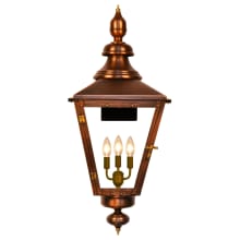 Franklin Street 3 Light 37" Tall Outdoor Wall Sconce