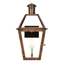 Georgetown Copper 18" Tall Natural Gas Outdoor Wall Sconce
