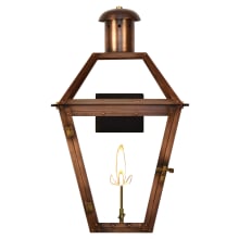Georgetown Copper 28" Tall Natural Gas Outdoor Wall Sconce