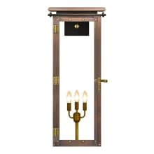 Hyland 3 Light 30" Tall Outdoor Wall Sconce