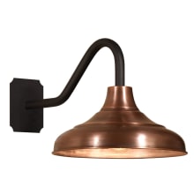Key Largo Copper 1 Light 13" Tall Electric Gooseneck Outdoor Wall Sconce