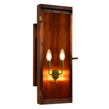 Luna 2 Light 22" Tall Outdoor Wall Sconce