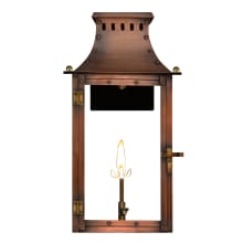 Market Street 16" Tall Outdoor Gas Wall Sconce