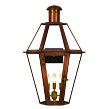 Mount Vernon 3 Light 31" Tall Outdoor Wall Sconce