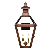 Pebble Hill 2 Light 24" Tall Outdoor Wall Sconce