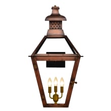 Pebble Hill 3 Light 32" Tall Outdoor Wall Sconce