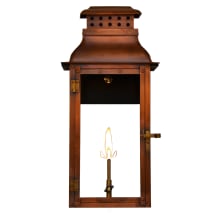 Palmetto Street Copper 19" Tall Natural Gas Outdoor Wall Sconce