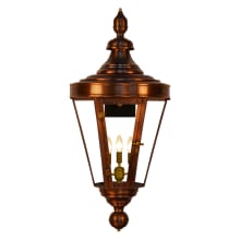 Royal Street 3 Light 41" Tall Outdoor Wall Sconce