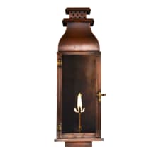 Water Street Copper 23" Tall Natural Gas Outdoor Wall Sconce