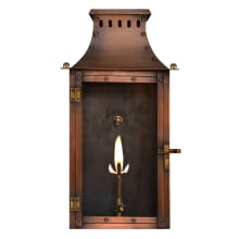 Yorktown 16" Tall Outdoor Gas Wall Sconce