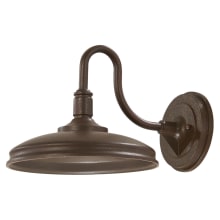Harbison 9" Tall LED Outdoor Wall Sconce with Metal Dome Shade