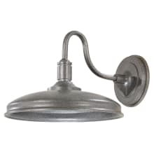 Harbison 10" Tall LED Outdoor Wall Sconce with Metal Dome Shade