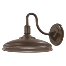 Harbison 10" Tall LED Outdoor Wall Sconce with Metal Dome Shade