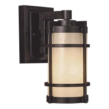 Andrita Court 12" Tall Outdoor Wall Sconce with Pear Mist Glass
