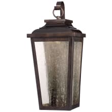 Irvington Manor 19" Tall 13w LED Outdoor Wall Sconce with Clear Seeded Glass
