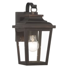 Irvington Manor 12" Tall Outdoor Wall Sconce with Clear Glass