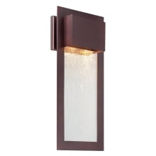 Westgate 2 Light 20" Tall Dark Sky Outdoor Wall Sconce with Seedy Glass Shade
