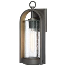 Kamstra 1 Light 16-1/2" Tall Outdoor Wall Sconce with Clear Seedy Glass