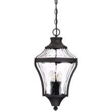 Libre 4 Light 11" Wide Outdoor Pendant with Water Glass Shade
