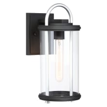 Keyser 1 Light 14.25" Tall Outdoor Wall Sconce with Clear Glass Shade