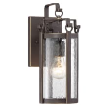 Somerset Lane 14" Tall Outdoor Wall Sconce with Clear Seeded Glass