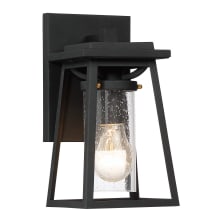 Lanister Court 1 Light 11" Tall Outdoor Wall Sconce with Clear Seeded Glass