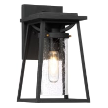 Lanister Court 1 Light 13" Tall Outdoor Wall Sconce with Seeded Glass