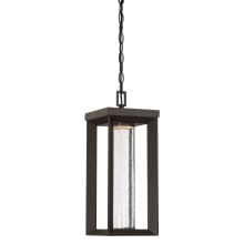 Shore Pointe 18" Tall Ever-Pro LED Outdoor Pendant with Seeded Glass