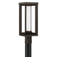 Shore Pointe 19" Tall LED Post Light with Clear Seeded Glass