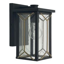 Hillside Manor 10" Tall Outdoor Wall Sconce with Clear Seeded Glass