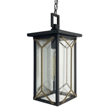 Hillside Manor 8" Wide Outdoor Pendant with Clear Seeded Glass