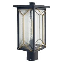 Hillside Manor 17" Tall Outdoor Post Light with Clear Seeded Glass