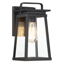 Isla Vista 11" Tall Outdoor Wall Sconce with Clear Glass Shade