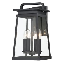 Isla Vista 4 Light 24" Tall Outdoor Wall Sconce with Clear Glass