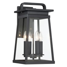 Isla Vista 4 Light 30" Tall Outdoor Wall Sconce with Clear Glass