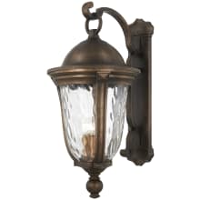 Havenwood 5 Light 31" Tall Outdoor Wall Sconce with Hammered Glass