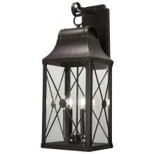 De Luz 1 Light 12-1/2" Wide Outdoor Wall Sconce with Clear Glass