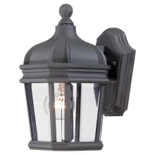 Harrison 1 Light 11-1/2" Tall Outdoor Wall Sconce with Clear Beveled Glass