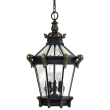 Stratford Hall 5 Light 30" Tall Lantern Pendant with Clear Beveled Glass