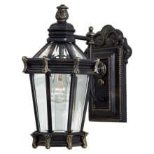 Stratford Hall 1 Light 15" Tall Outdoor Wall Sconce with Clear Beveled Glass
