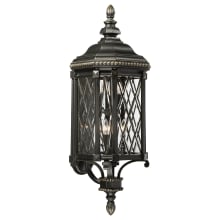 Bexley Manor 6 Light 38" Tall Outdoor Wall Sconce with Clear Beveled Glass