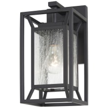 Harbor View 12" Tall Outdoor Ever-Pro Wall Sconce with Clear Seedy Glass