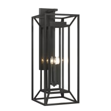 Harbor View 3 Light 35" Tall Outdoor Wall Sconce